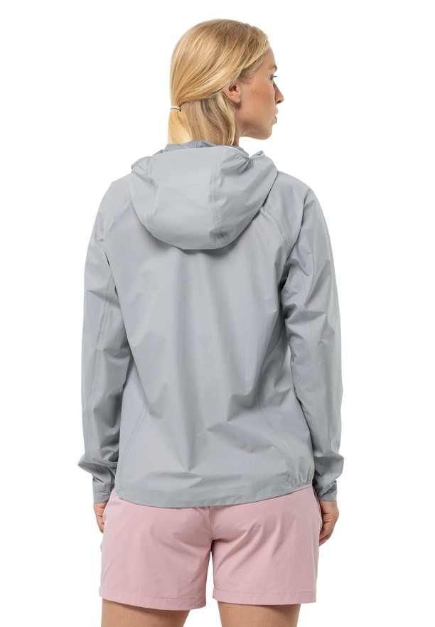 Grey Jack Wolfskin Prelight 3l Women Rain Jackets | 87213047