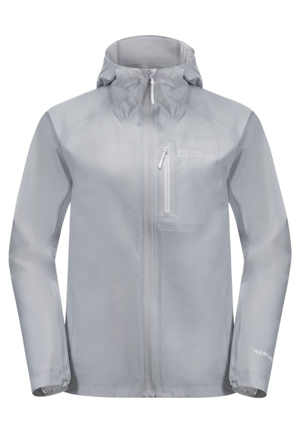Grey Jack Wolfskin Prelight 3l Women Rain Jackets | 87213047
