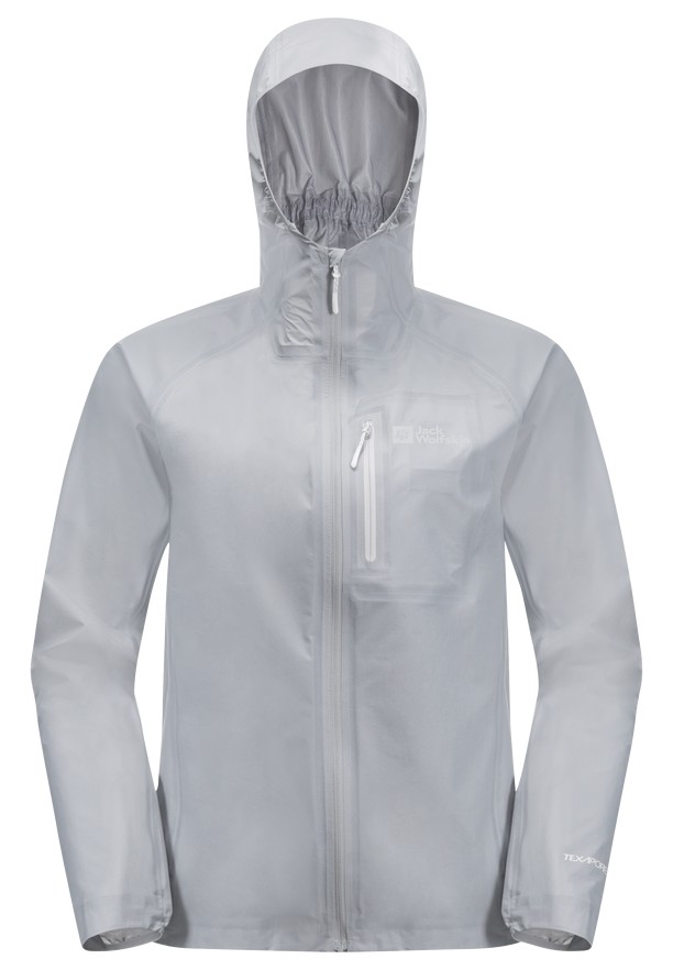 Grey Jack Wolfskin Prelight 3l Women Rain Jackets | 87213047