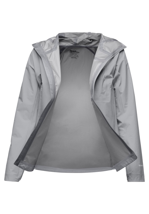 Grey Jack Wolfskin Prelight 3l Women Rain Jackets | 87213047