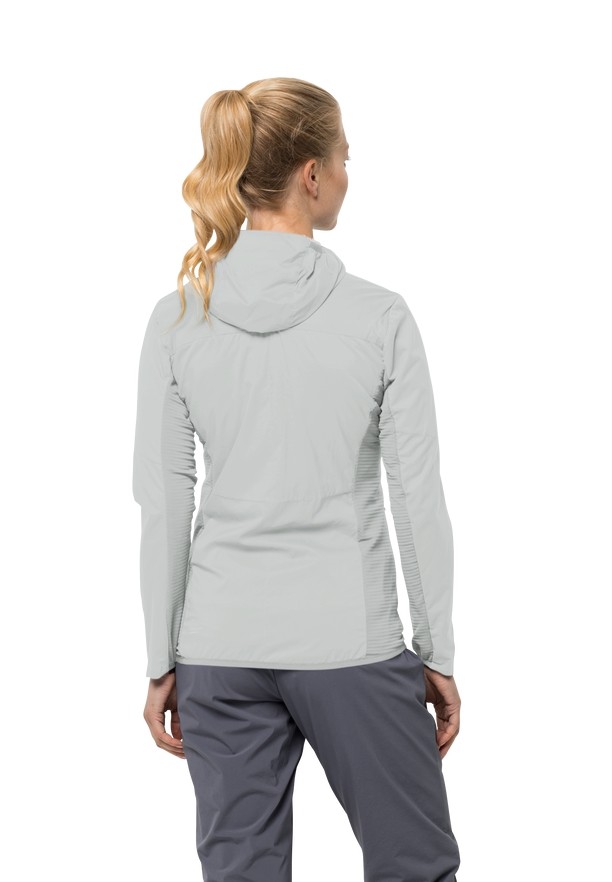 Grey Jack Wolfskin Prelight Alpha Women Jackets | 80716661
