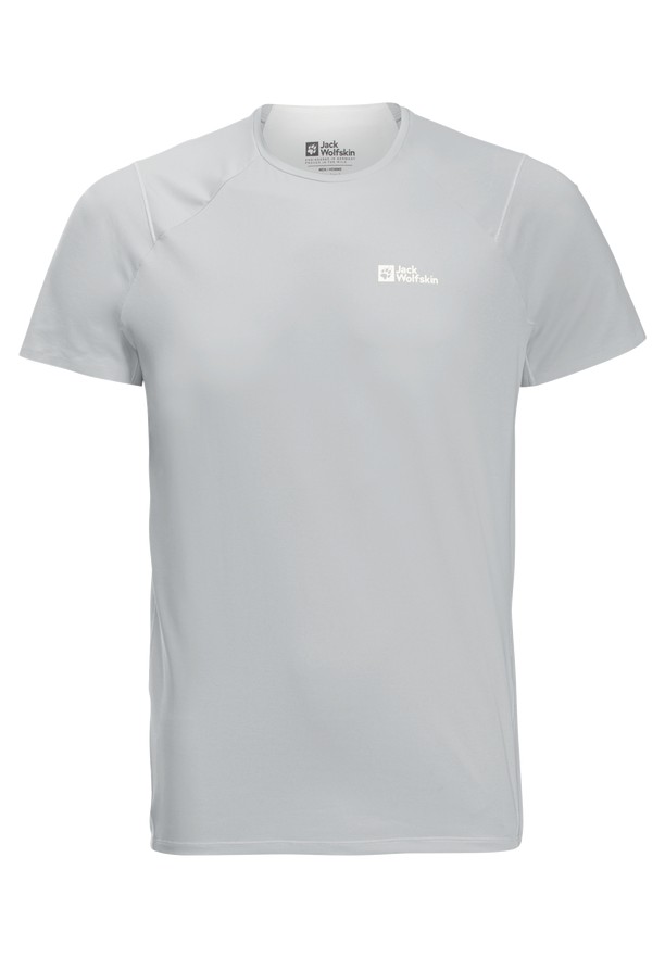 Grey Jack Wolfskin Prelight Chill Men T Shirts | 63832445