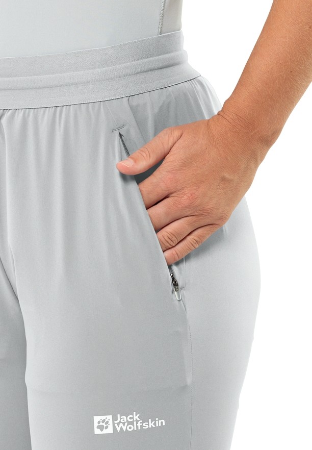 Grey Jack Wolfskin Prelight Chill Women Pants | 27687258