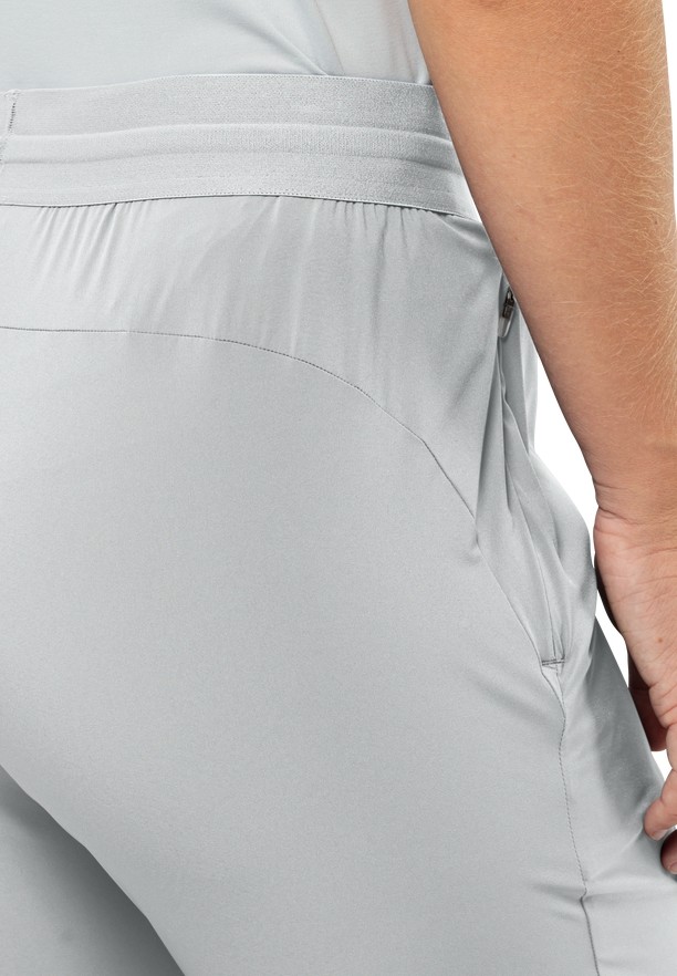 Grey Jack Wolfskin Prelight Chill Women Pants | 27687258