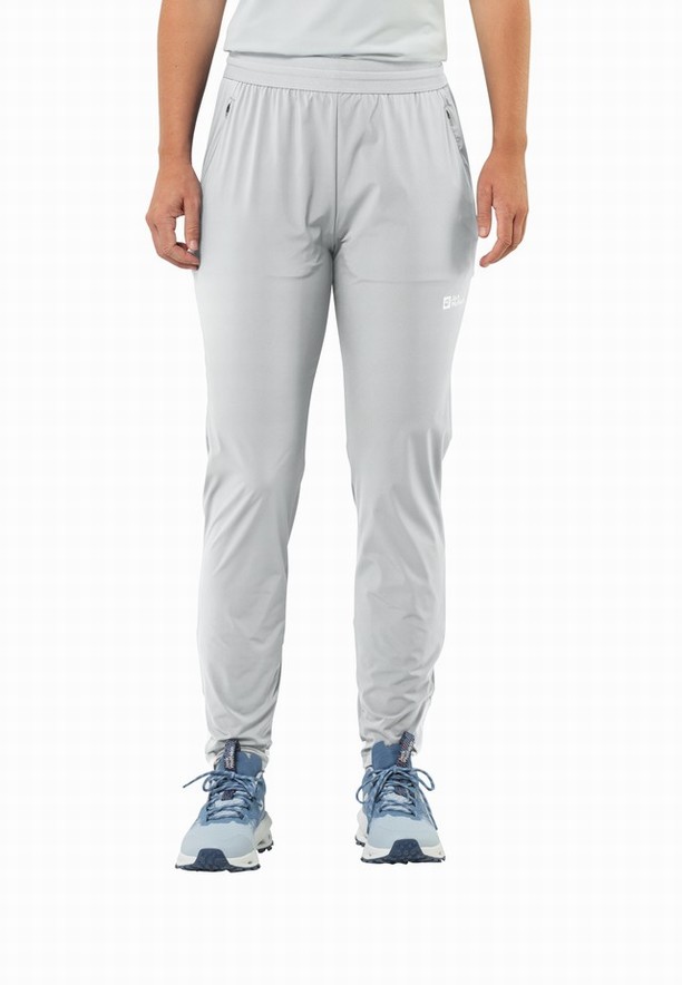 Grey Jack Wolfskin Prelight Chill Women Pants | 27687258