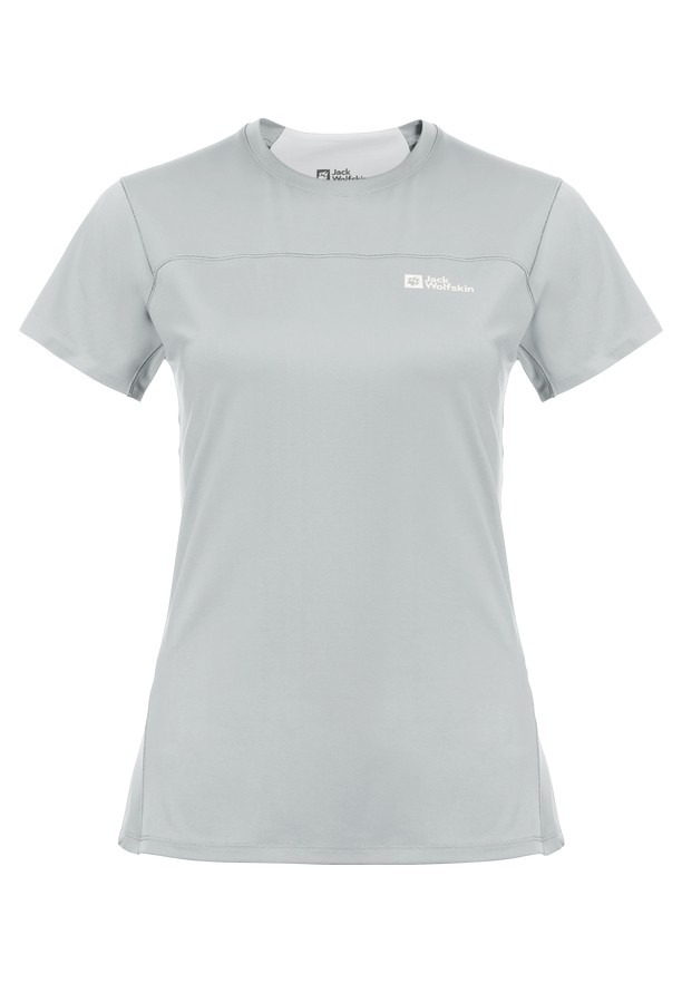 Grey Jack Wolfskin Prelight Chill Women T Shirts | 33357137