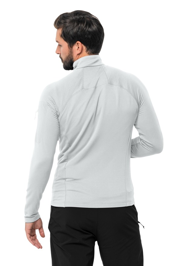Grey Jack Wolfskin Prelight Fz Men Fleece Jackets | 93613579