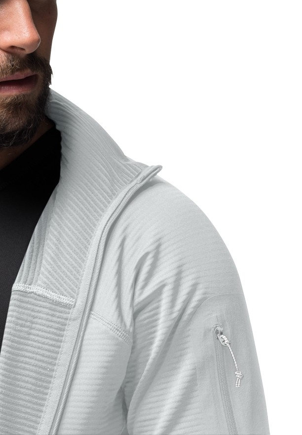 Grey Jack Wolfskin Prelight Fz Men Fleece Jackets | 93613579