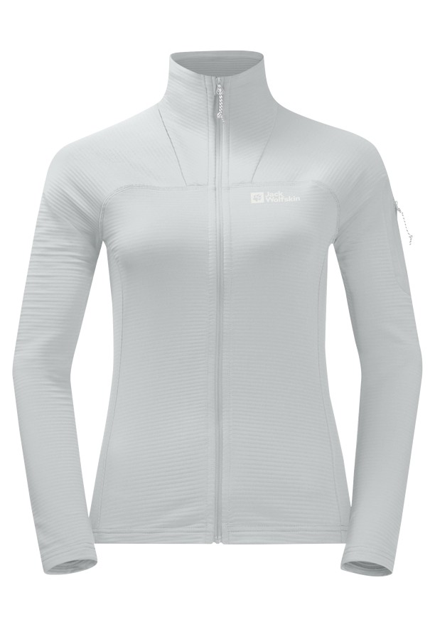 Grey Jack Wolfskin Prelight Fz Women Fleece Jackets | 13545198