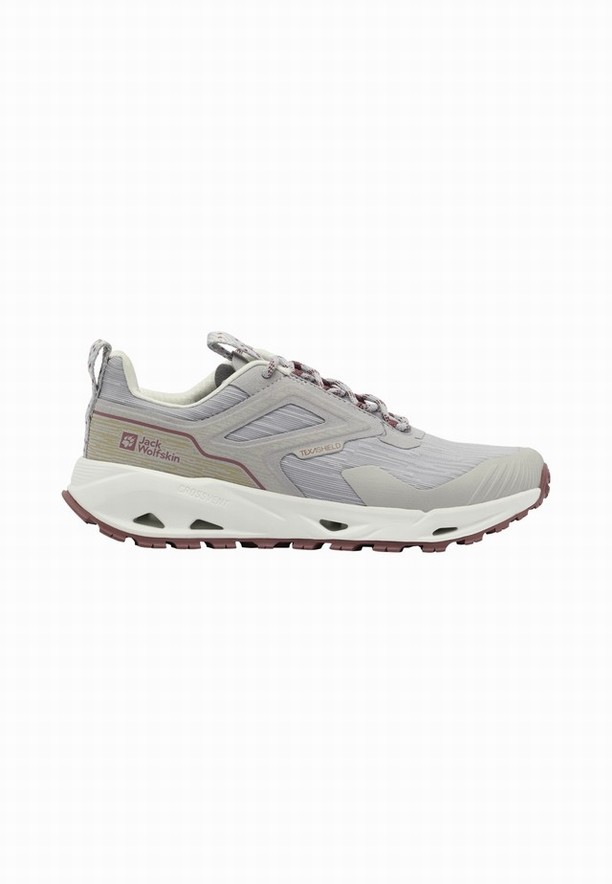 Grey Jack Wolfskin Prelight Texashield Low Women Hiking Shoes | 72074902