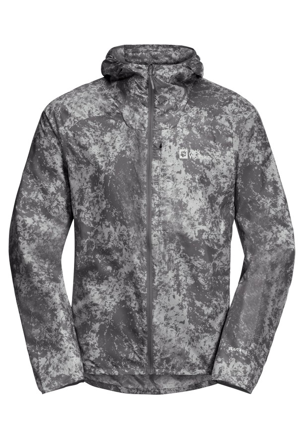 Grey Jack Wolfskin Prelight Wind Men Jackets | 81292498