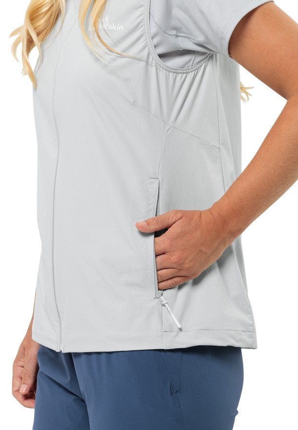 Grey Jack Wolfskin Prelight Women Vest | 33890660