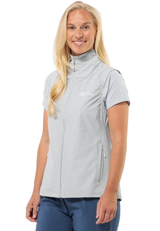 Grey Jack Wolfskin Prelight Women Vest | 33890660