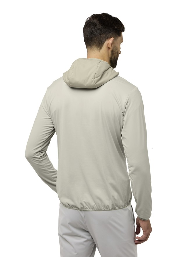 Grey Jack Wolfskin Prelightrail Hoody Men T Shirts | 22633633