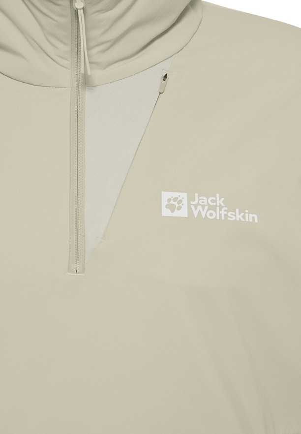 Grey Jack Wolfskin Prelightrail Hoody Men T Shirts | 22633633