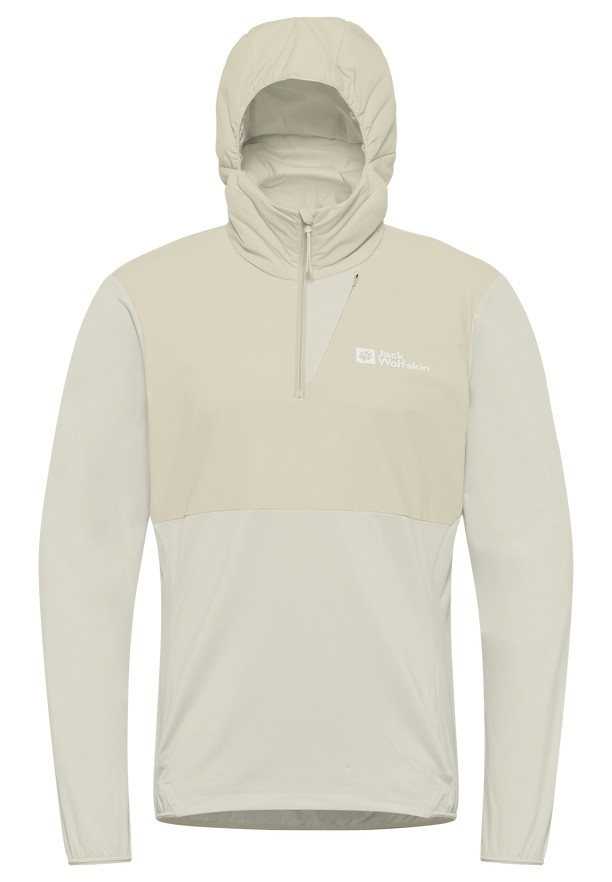 Grey Jack Wolfskin Prelightrail Hoody Men T Shirts | 22633633
