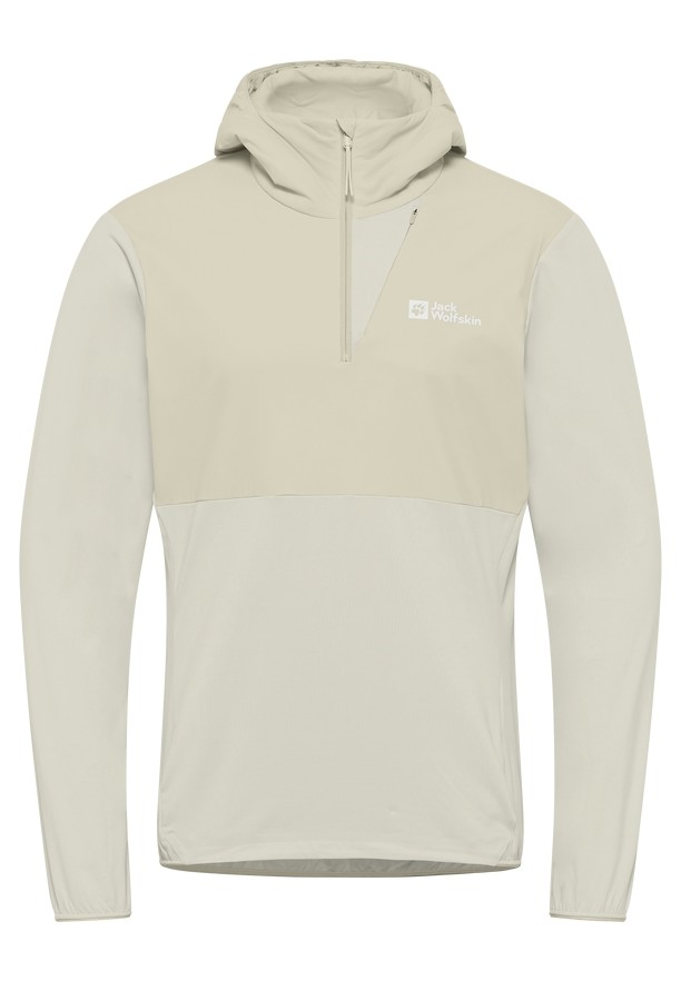 Grey Jack Wolfskin Prelightrail Hoody Men T Shirts | 22633633