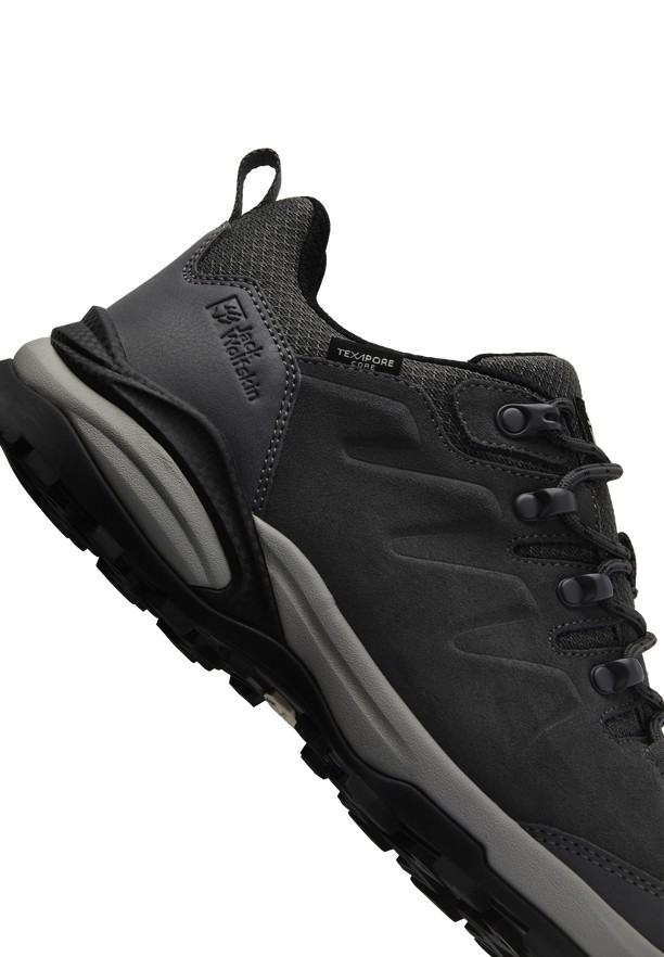 Grey Jack Wolfskin Refugio Texapore Low Men Hiking Shoes | 39482069