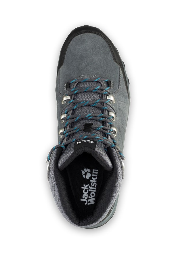 Grey Jack Wolfskin Refugio Texapore Mid Men Hiking Shoes | 23340477