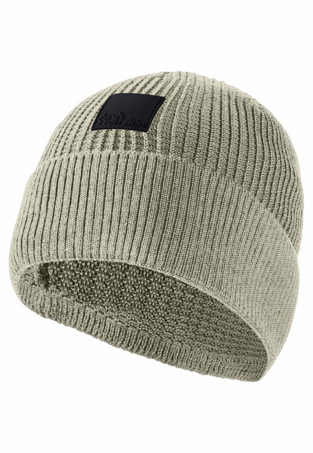 Grey Jack Wolfskin Reyuse Men Beanie | 97633728