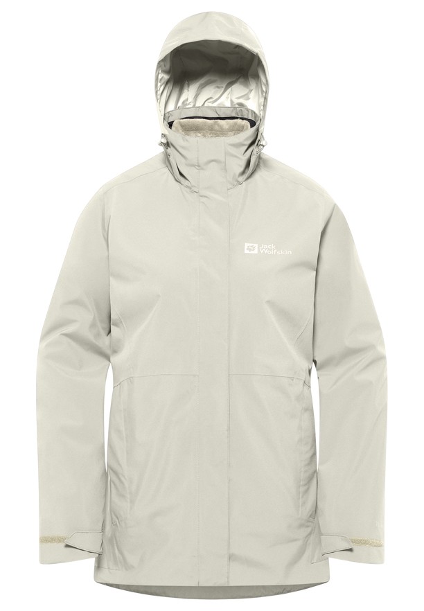 Grey Jack Wolfskin Rotwand 3in1 Women Jackets | 27533248