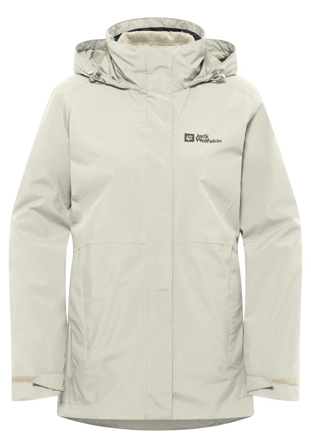 Grey Jack Wolfskin Rotwand 3in1 Women Jackets | 27533248