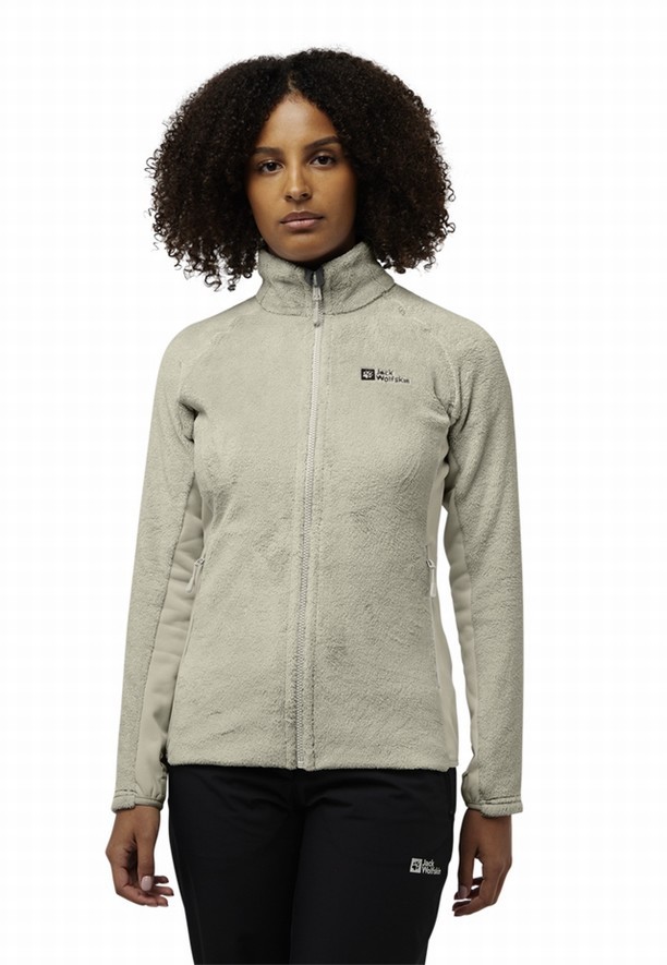 Grey Jack Wolfskin Rotwand Fz Women Fleece Jackets | 30979224