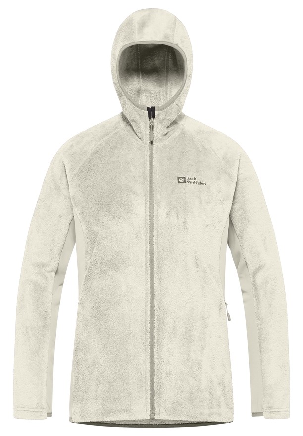 Grey Jack Wolfskin Rotwand Hooded Fz Women Fleece Jackets | 70809657