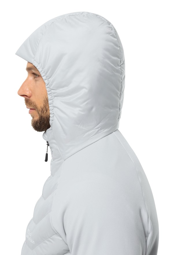 Grey Jack Wolfskin Routeburn Pro Hybrid Men Jackets | 79165607
