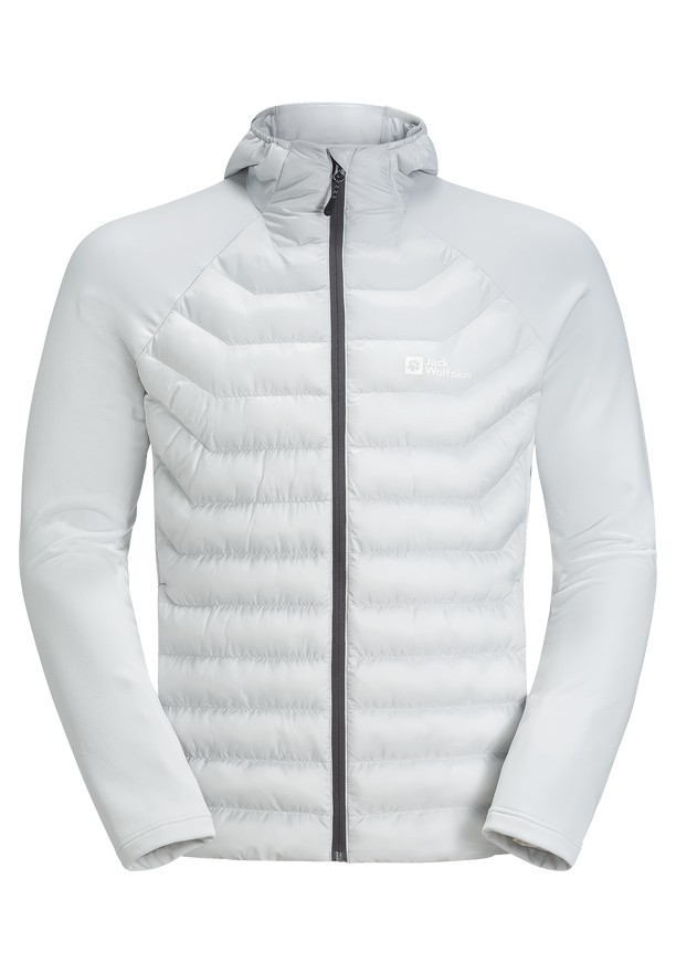 Grey Jack Wolfskin Routeburn Pro Hybrid Men Jackets | 79165607