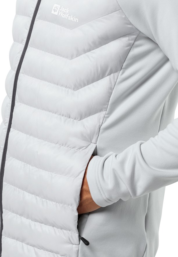 Grey Jack Wolfskin Routeburn Pro Hybrid Men Jackets | 79165607