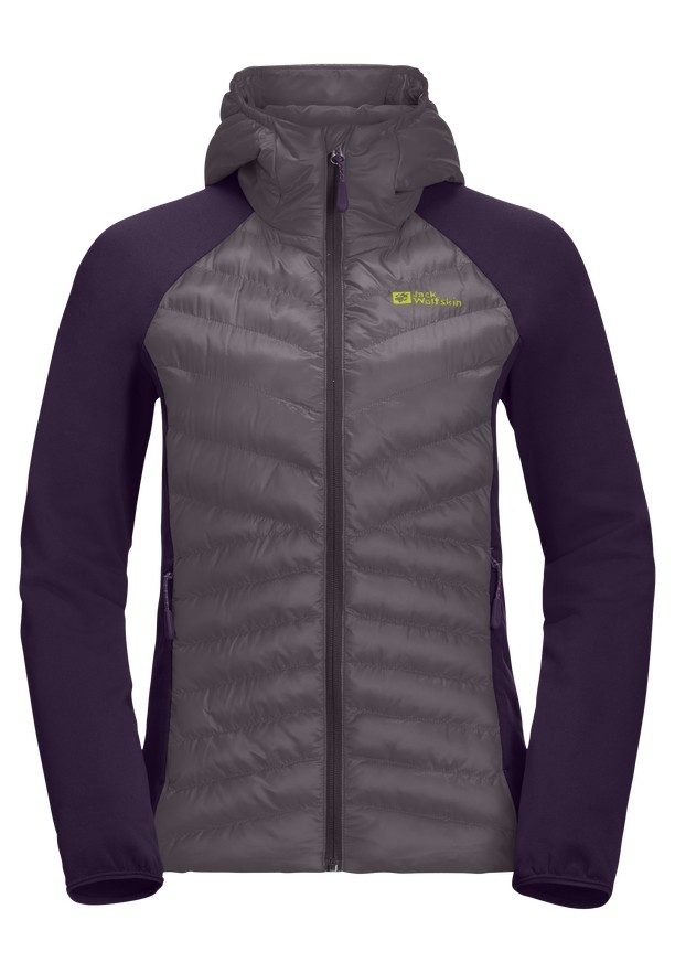 Grey Jack Wolfskin Routeburn Pro Hybrid Women Jackets | 53600396