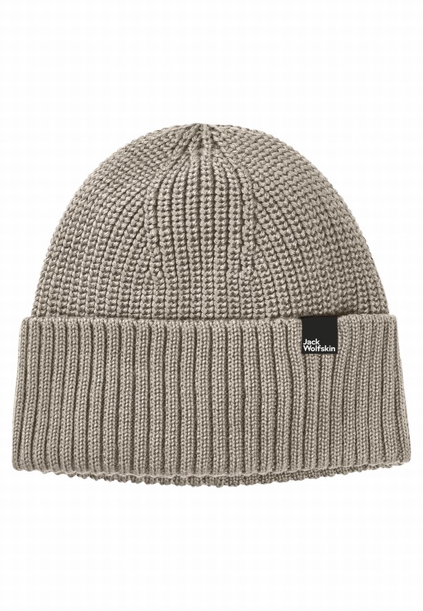 Grey Jack Wolfskin Schwansee Men Beanie | 54333422