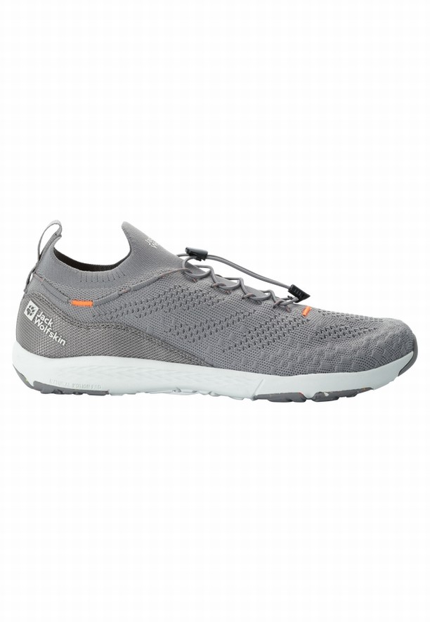 Grey Jack Wolfskin Spirit Knit Low Men Sneakers | 20441835