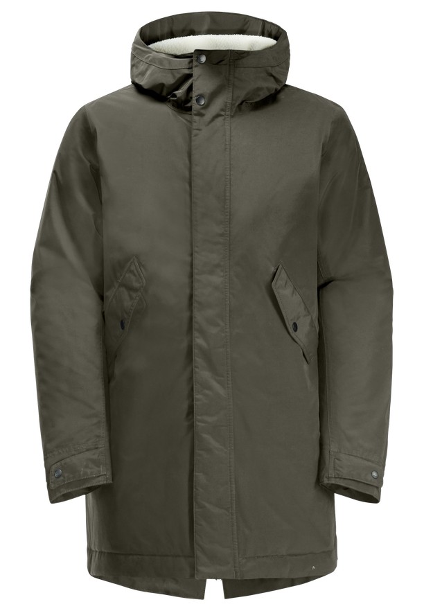 Grey Jack Wolfskin Talforst Women Coats | 25856019
