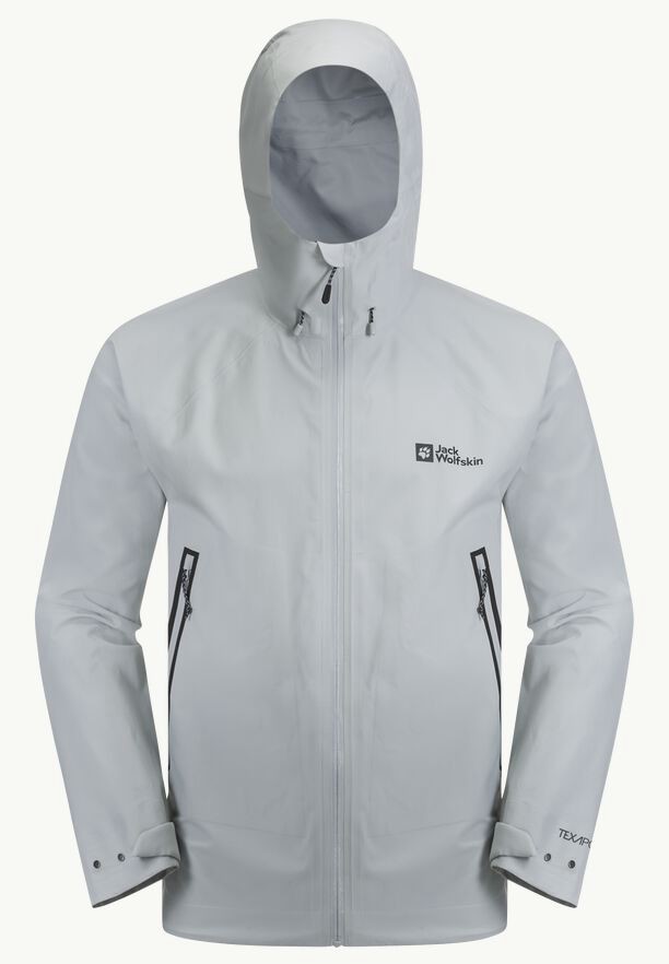 Grey Jack Wolfskin Tapeless 2.0 Men Rain Jackets | 80345256