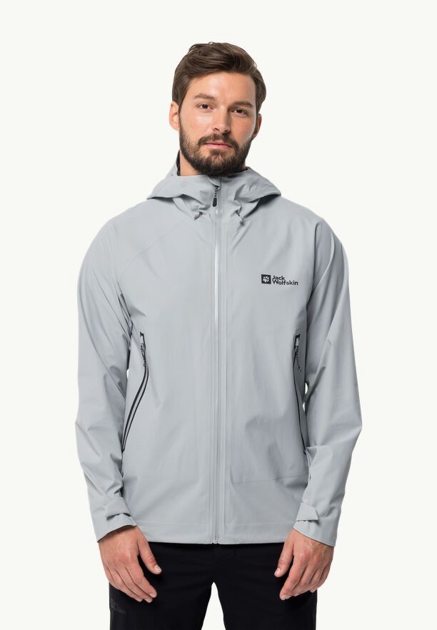 Grey Jack Wolfskin Tapeless 2.0 Men Rain Jackets | 80345256