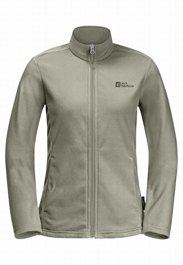 Grey Jack Wolfskin Taunus Fz Women Fleece Jackets | 65736223