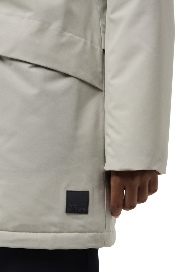Grey Jack Wolfskin Tempelhof Women Coats | 51424754