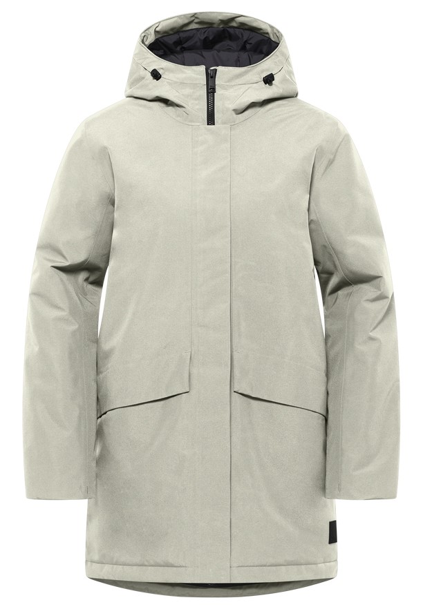 Grey Jack Wolfskin Tempelhof Women Coats | 51424754