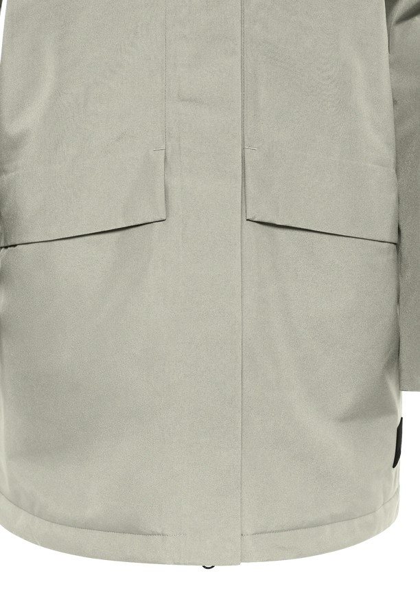 Grey Jack Wolfskin Tempelhof Women Coats | 51424754