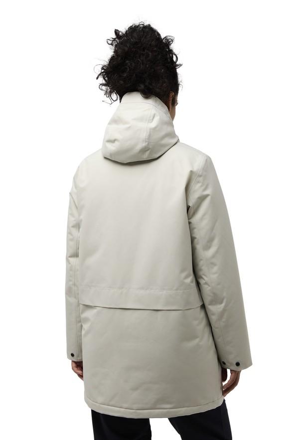 Grey Jack Wolfskin Tempelhof Women Coats | 51424754