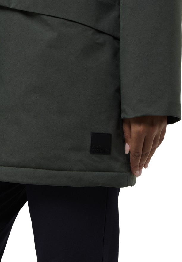 Grey Jack Wolfskin Tempelhof Women Coats | 22083079