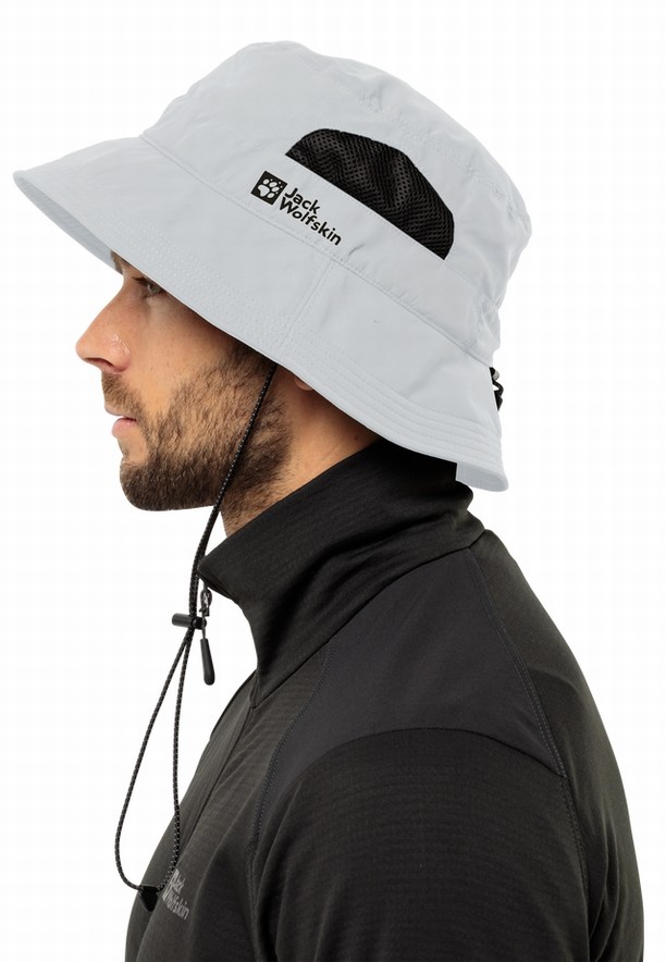 Grey Jack Wolfskin Vent Women Bucket Hats | 46820955