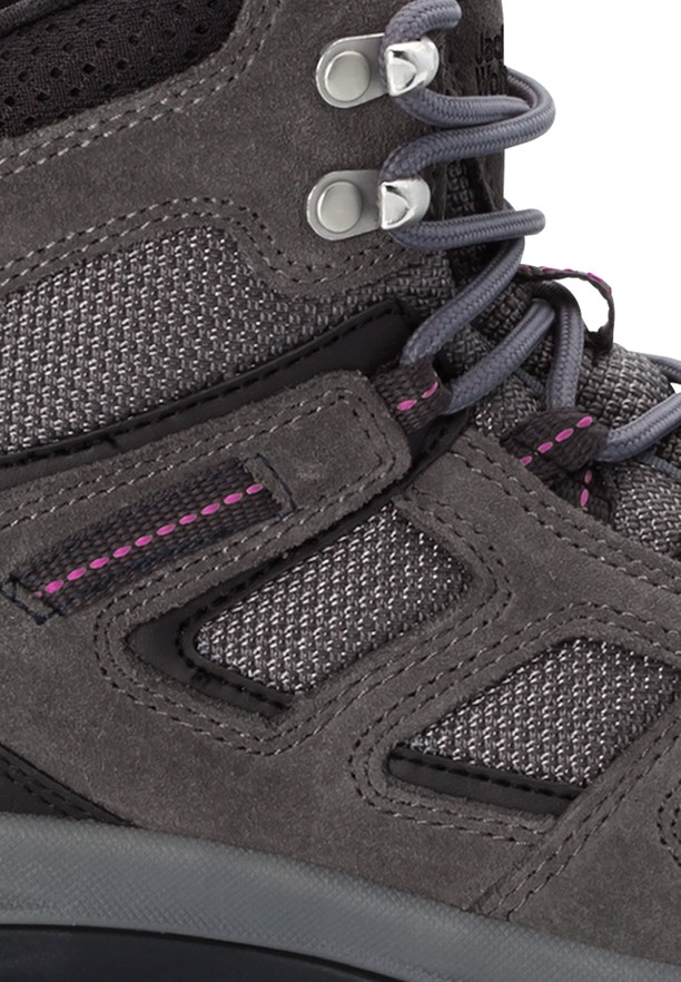 Grey Jack Wolfskin Vojo 3 Texapore Mid Women Hiking Shoes | 38348824