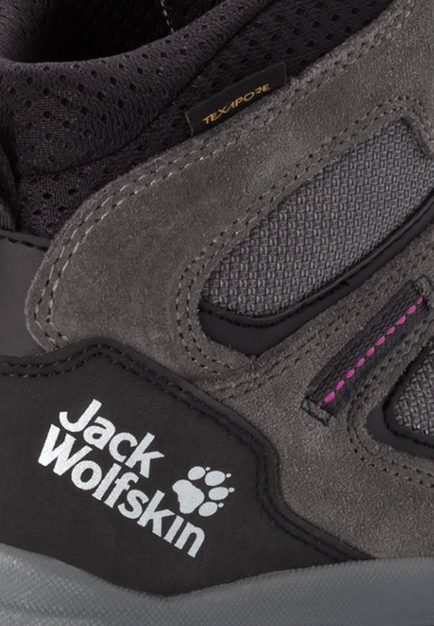 Grey Jack Wolfskin Vojo 3 Texapore Mid Women Hiking Shoes | 38348824