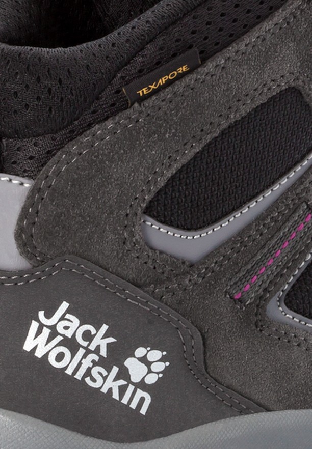Grey Jack Wolfskin Vojo 3 Texapore Mid Women Hiking Shoes | 44477418