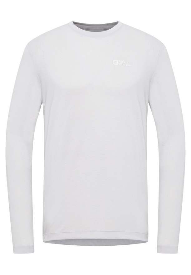 Grey Jack Wolfskin Vonnan Ls Men T Shirts | 17359709