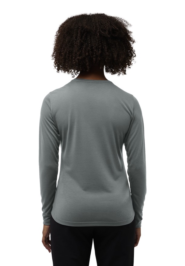 Grey Jack Wolfskin Vonnan Ls Women T Shirts | 38369864