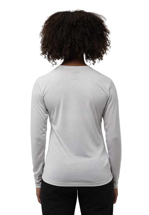Grey Jack Wolfskin Vonnan Ls Women T Shirts | 77823179